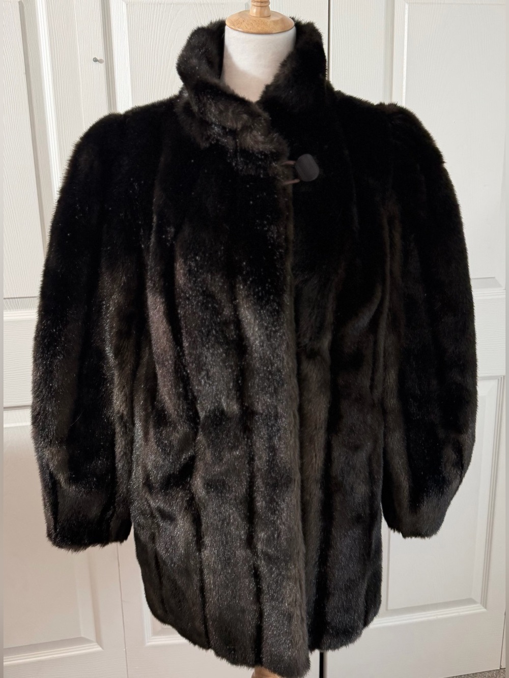 Vintage Hillmoor New York Tissavel Faux Fur Coat Brown Women’s Medium Plush